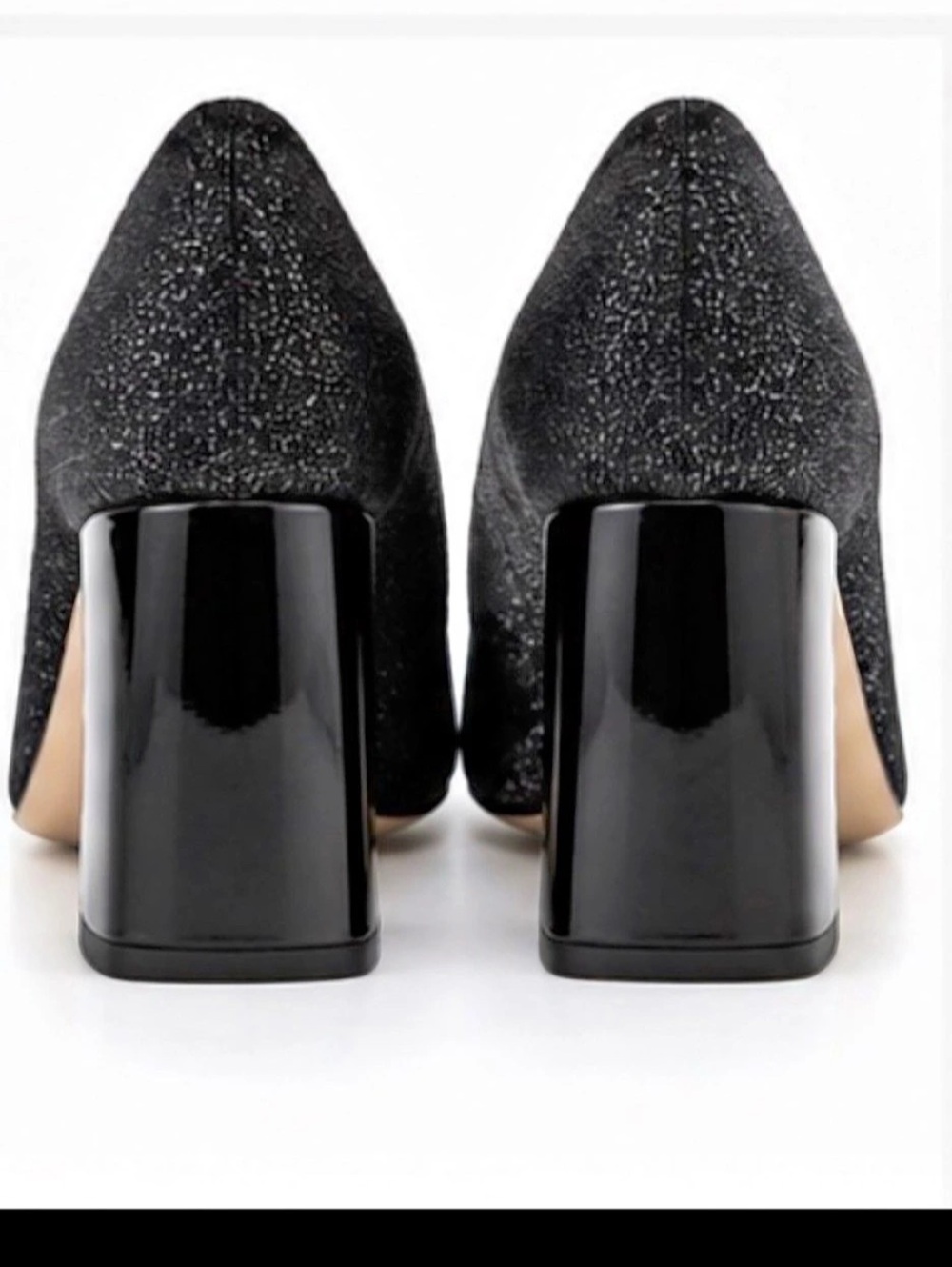 Gino Rossi Black Glitter Heel Pumps EU 37 - Picture 3 of 6